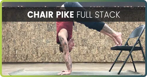 How To Do A Handstand Chair Pike 3