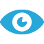 Graphic Icon of a Blue Eye