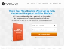 Landing Page template demo image