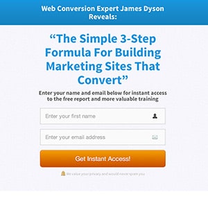 Landing Page template demo image