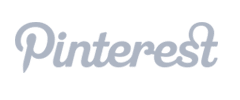 Logo of Pinterest White Text