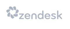 Logo of Zendesk White Text