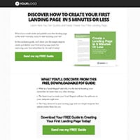 Landing Page template demo image