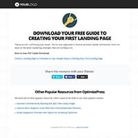 Landing Page template demo image