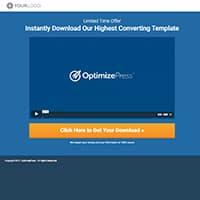 Landing Page template demo image