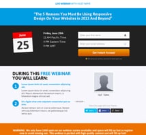 Sample Graphic of Webinar Page