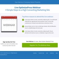 Landing Page template demo image