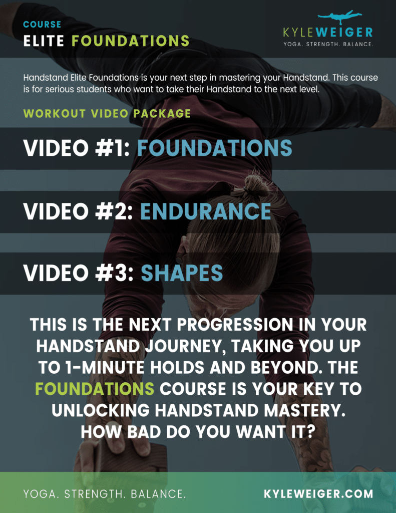 Graphic of Coach Kyle Weiger's Elite Foundations Video Course