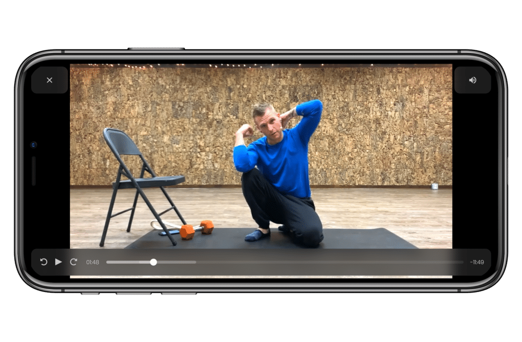 Video Mockup of Coach Kyle Weiger's Doing a Warmup on his Handstanding Course