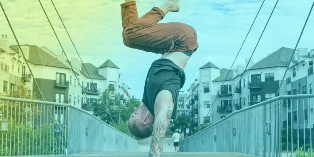 How to stop falling in a handstand - photoshoot in Denver
